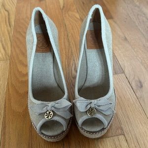 Tory Burch Gray Wedges